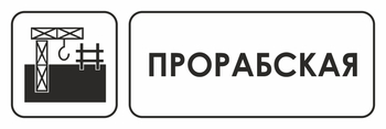 И02  прорабская (пленка, 600х200 мм) - Охрана труда на строительных площадках - Указатели - ohrana.inoy.org