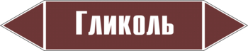 Маркировка трубопровода "гликоль" (пленка, 716х148 мм) - Маркировка трубопроводов - Маркировки трубопроводов "ЖИДКОСТЬ" - ohrana.inoy.org